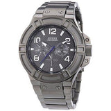  Shop Authentic Guess Rigor Multifunction Black Dial Black Steel Strap Watch For Men - W0218G1 - Luxxuri