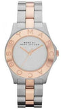 Marc Jacobs Blade Silver Dial Two Tone Steel Strap Watch for Women - MBM3129