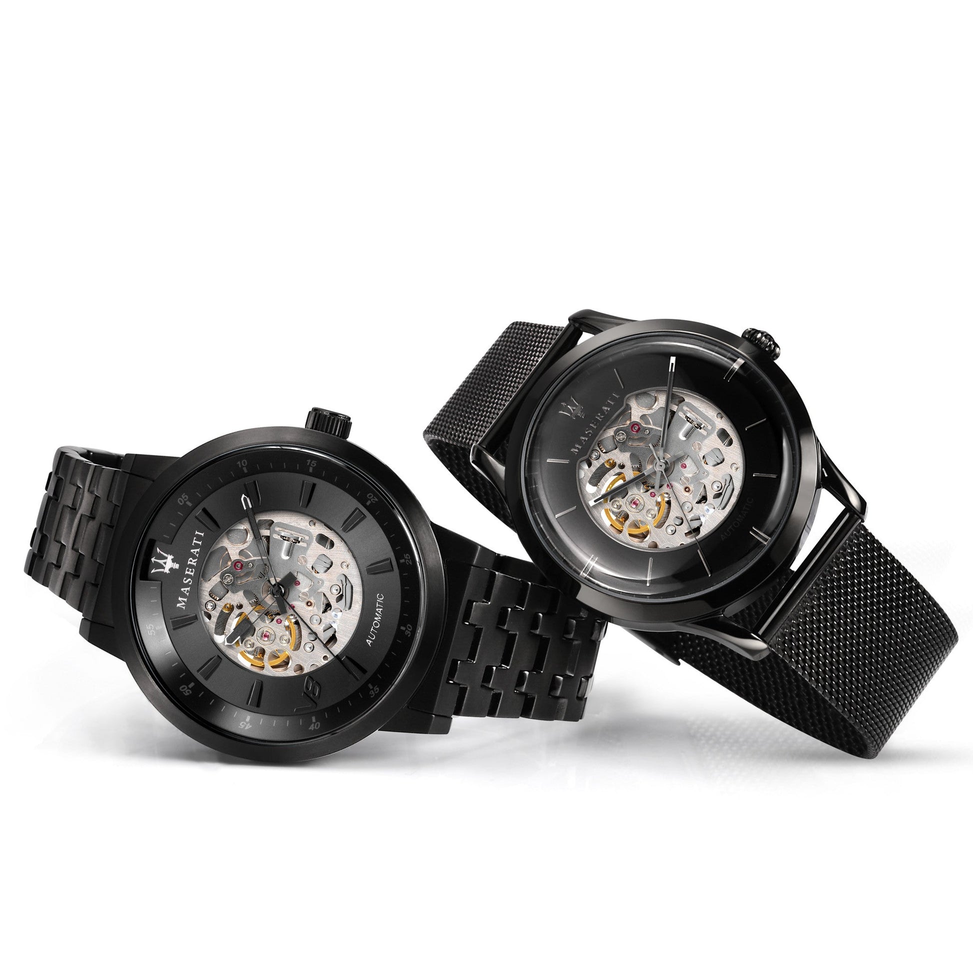  Shop Authentic Maserati Granturismo Sport GT Skeleton Black Dial Black Steel Strap Watch For Men - R8823134003 - Luxxuri