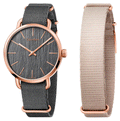  Shop Authentic Calvin Klein Even Grey Dial Grey NATO Strap Watch for Men - K7B216P3 - Luxxuri
