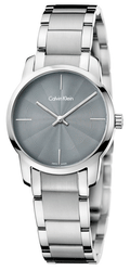  Shop Authentic Calvin Klein City Grey Dial Silver Steel Strap Watch for Women - K2G23144 - Luxxuri