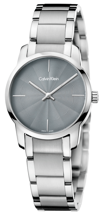  Shop Authentic Calvin Klein City Grey Dial Silver Steel Strap Watch for Women - K2G23144 - Luxxuri