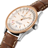  Shop Authentic Breitling Navitimer Automatic 41 White Dial Brown Leather Strap Watch for Men - A17326211G1P2 - Luxxuri