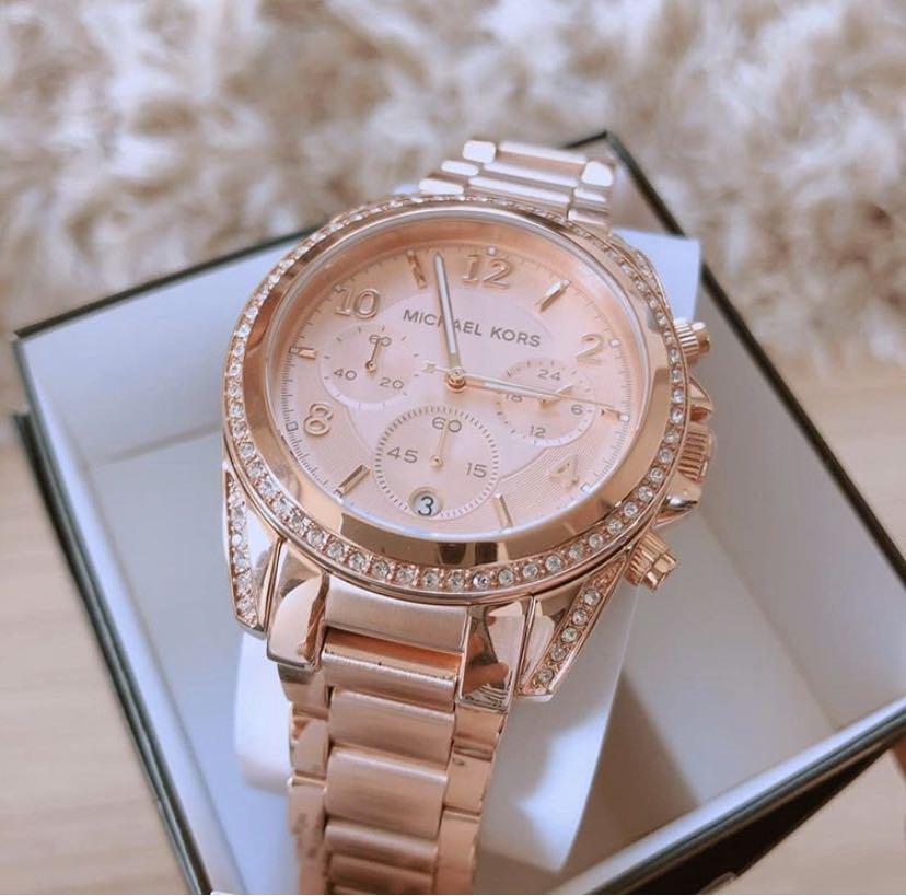  Shop Authentic Michael Kors Blair Rose Gold Dial Rose Gold Steel Strap Watch for Women - MK5263 - Luxxuri