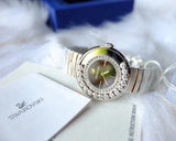  Shop Authentic Swarovski Lovely Crystal Black Dial Silver Steel Strap Watch for Women - 1160305 - Luxxuri