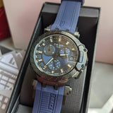  Shop Authentic Tissot T Race Chronograph Blue Dial Blue Silicone Strap Watch For Men - T115.417.37.041.00 - Luxxuri
