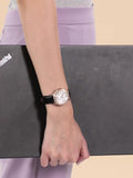  Shop Authentic Michael Kors Camille Three-Hand Crystals White Dial Black Leather Strap Watch for Women - MK2962 - Luxxuri