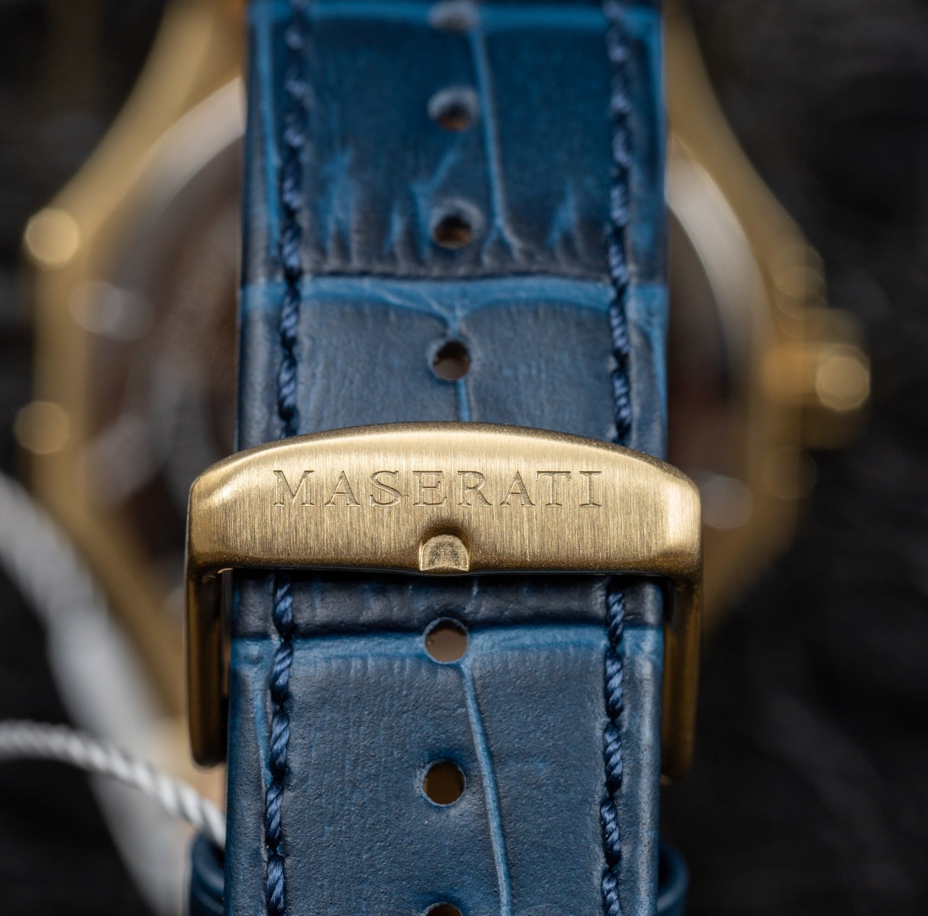  Shop Authentic Maserati Potenza Blue Dial Blue Leather Strap Watch For Men - R8851108035 - Luxxuri