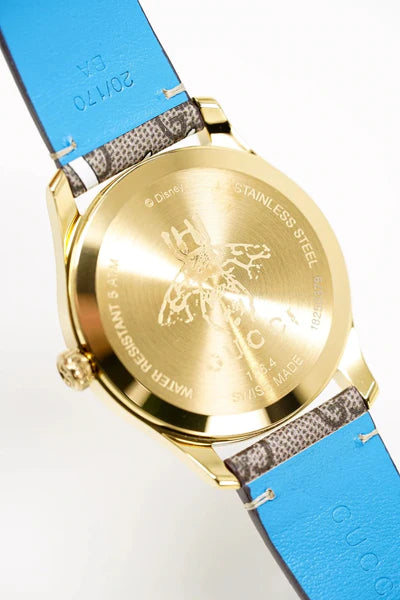  Shop Authentic Gucci G Timeless Disney Donald Duck Brown Dial Brown Leather Strap Watch For Women - YA1264167 - Luxxuri