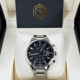  Shop Authentic Tag Heuer Carrera Automatic Chronograph Black Dial Silver Steel Strap Watch for Men - CBK2110.BA0715 - Luxxuri