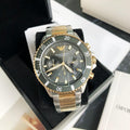  Shop Authentic Emporio Armani Diver Chronograph Green Dial Two Tone Steel Strap Watch For Men - AR11361 - Luxxuri