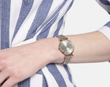 Shop Authentic Emporio Armani Gianni T Bar Pink Dial Two Tone Steel Strap Watch For Women - AR11223 - Luxxuri