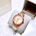  Shop Authentic Michael Kors Norie Rose Gold Dial Rose Gold Steel Strap Watch for Women - MK3561 - Luxxuri