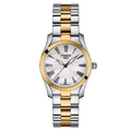 Tissot T Wave Lady White Mother of Pearl Dial Two Tone Steel Strap Watch For Women - T112. 210. 22. 113. 00