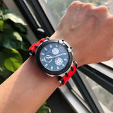  Shop Authentic Tissot T Race Chronograph Black Dial Red Silicone Strap Watch For Men - T115.417.27.051.00 - Luxxuri