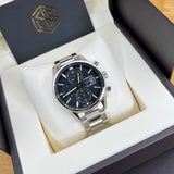  Shop Authentic Tag Heuer Carrera Automatic Chronograph Black Dial Silver Steel Strap Watch for Men - CBK2110.BA0715 - Luxxuri