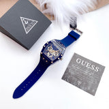  Shop Authentic Guess Phoenix Multifunction Blue Dial Blue Rubber Strap Watch for Men - GW0203G7 - Luxxuri