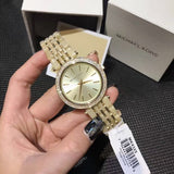  Shop Authentic Michael Kors Darci Gold Dial Gold Steel Strap Watch for Women - MK4325 - Luxxuri