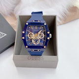  Shop Authentic Guess Phoenix Multifunction Blue Dial Blue Rubber Strap Watch for Men - GW0203G7 - Luxxuri