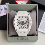  Shop Authentic Guess Phoenix Multifunction White Dial White Rubber Strap Watch for Men - GW0203G2 - Luxxuri