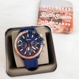 Shop Authentic Fossil Bannon Multifunction Blue Dial Blue Silicone Strap Watch for Men - BQ2498 - Luxxuri