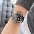  Shop Authentic Fossil Bannon Multifunction Chronograph Grey Dial Grey Steel Strap Watch for Men - BQ2491 - Luxxuri