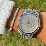  Shop Authentic Michael Kors Lauryn Analog Crystals Silver Dial Silver Steel Strap Watch For Women - MK3717 - Luxxuri