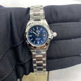  Shop Authentic Tag Heuer Aquaracer Blue Dial Silver Steel Strap Watch for Women - WBD1412.BA0741 - Luxxuri