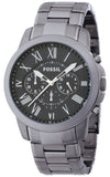  Shop Authentic Fossil Grant Chronograph Blue Dial Grey Steel Strap Watch for Men - FS4831 - Luxxuri