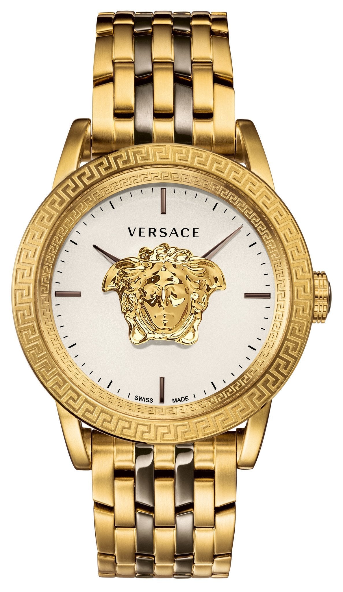  Shop Authentic Versace Palazzo Empire White Dial Two Tone Steel Strap Watch for Men - VERD00418 - Luxxuri