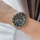  Shop Authentic Fossil Bannon Multifunction Chronograph Green Dial Gold Steel Strap Watch for Men - BQ2493 - Luxxuri