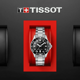  Shop Authentic Tissot Seastar 1000 Lady Black Dial Silver Steel Strap Watch for Women - T120.210.11.051.00 - Luxxuri