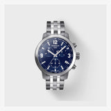  Shop Authentic Tissot PRC 200 Chronograph Blue Dial Silver Steel Strap Watch For Men - T055.417.11.047.00 - Luxxuri