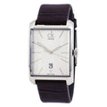  Shop Authentic Calvin Klein Window Silver Dial Brown Leather Strap Watch for Men - K2M21126 - Luxxuri