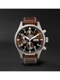  Shop Authentic IWC Pilot's Watch Chronograph Edition Brown Dial Brown Leather Strap Watch for Men - IW377713 - Luxxuri