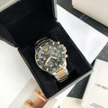  Shop Authentic Emporio Armani Diver Chronograph Green Dial Two Tone Steel Strap Watch For Men - AR11361 - Luxxuri