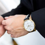  Shop Authentic Emporio Armani Classic Chronograph White Dial Black Leather Strap Watch For Men - AR1892 - Luxxuri