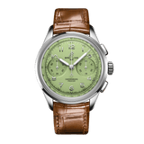 Shop Authentic Breitling Premier B09 Chronograph 40 Green Dial Brown Leather Strap Watch for Men - AB0930D31L1P1 - Luxxuri