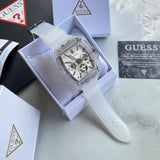  Shop Authentic Guess Phoenix Multi Function Silver Dial White Rubber Strap Watch for Men - GW0203G1 - Luxxuri