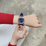  Shop Authentic Guess Cosmo Diamonds Blue Blue Dial Blue Silicone Strap Watch for Women - GW0034L4 - Luxxuri