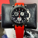 Shop Authentic Tissot T Race Chronograph Black Dial Red Silicone Strap Watch For Men - T115.417.27.051.00 - Luxxuri