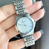  Shop Authentic Gucci G Timeless Diamonds Mother of Pearl Dial Silver Steel Strap Watch For Women - YA126504 - Luxxuri