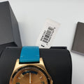  Shop Authentic Marc Jacobs Baby Dave Gold Dial Blue Leather Strap Watch for Women - MBM1263 - Luxxuri