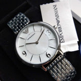  Shop Authentic Emporio Armani Kappa Mother of Pearl Dial Silver Steel Watch For Women - AR2507 - Luxxuri