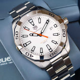  Shop Authentic Tag Heuer Aquaracer Quartz White Dial Silver Steel Strap Watch for Men - WBD1111.BA0928 - Luxxuri