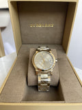  Shop Authentic Burberry The City Gold Dial Gold Steel Strap Watch for Women - BU9145 - Luxxuri