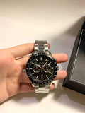  Shop Authentic Hugo Boss Allure Chronograph Black Dial Silver Steel Strap Watch for Men - 1513922 - Luxxuri