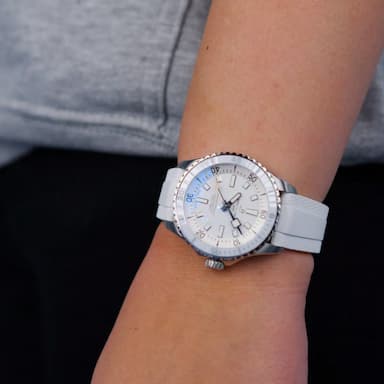  Shop Authentic Breitling Superocean Automatic 36 White Dial White Rubber Strap Watch for Men - A17377211A1S1 - Luxxuri