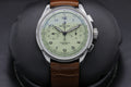 Breitling Premier B09 Chronograph 40 Green Dial Brown Leather Strap Watch for Men - AB0930D31L1P1