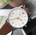 Shop Authentic Emporio Armani Herren White Dial Brown Leather Strap Watch For Men - AR11103 - Luxxuri